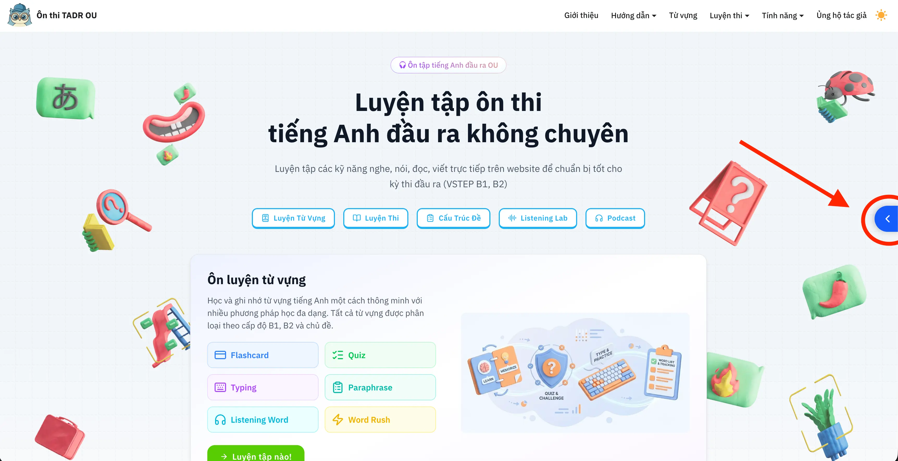 hdsd tiến độ học tập